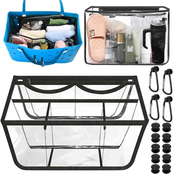 Handbags - 4508 Clear Beach Bag Organizer Accessories for Bogg Bags Organizer Insert